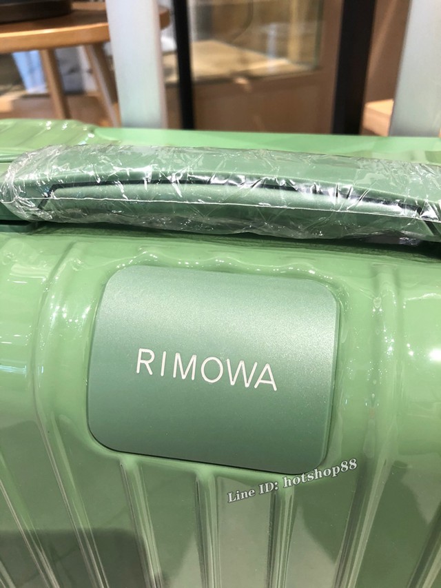 RIMOWA行李箱四輪拉杆箱 essential最新系列 日默瓦純PC高端拉杆箱 抹茶綠 gdx1228